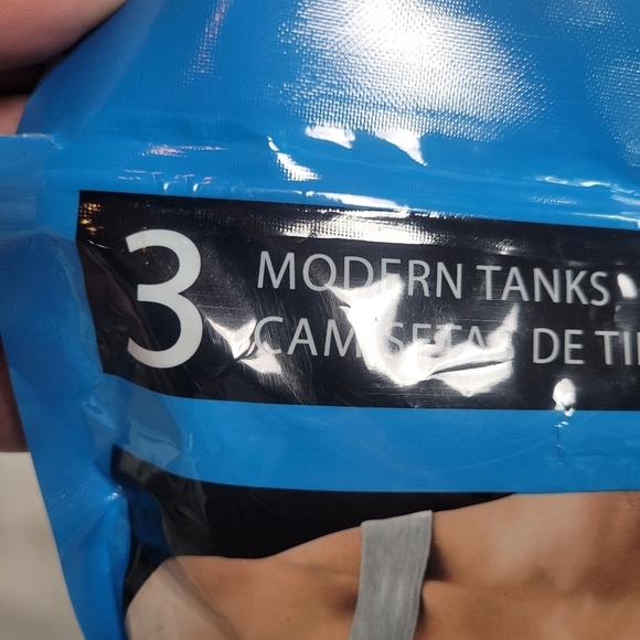 New Rico 3 Pack Men's Cotton Modern Tank Top Black Gray Assorted Size XL - Picture 4 of 9